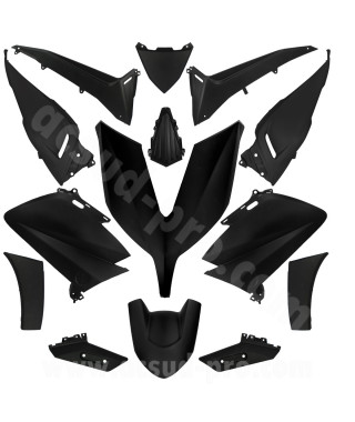 KIT CARROSSERIE ADAPT. YAMAHA TMAX 530cc 2015-2016 NOIR MAT  (14 PIECES)