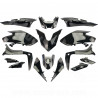 KIT CARROSSERIE ADAPT. YAMAHA TMAX 530cc 2017-2019  SX / DX  NOIR BRILLANT (15 PIECES)