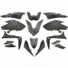 KIT CARROSSERIE ADAPT. YAMAHA TMAX 530cc 2017-2019  SX / DX  NOIR MAT  (15 PIECES)