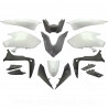 KIT CARROSSERIE ADAPT. YAMAHA TMAX 530cc 2017-2019  SX / DX  WHITE COMPETITION (15 PIECES)