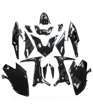 KIT CARROSSERIE ADAPT. YAMAHA TMAX 560CC 2020-2021  NOIR BRILLANT (15 PIECES)