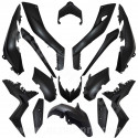 KIT CARROSSERIE ADAPT. YAMAHA XMAX 125  2018-2019  / 300  2017-2019  / 400  2018-2019 NOIR MAT (15 PIECES)