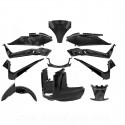 KIT CARROSSERIE ADAPT. YAMAHA XMAX 125 / 250 2006-2009 NOIR BRILLANT  (11 PIECES)