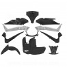 KIT CARROSSERIE ADAPT. YAMAHA XMAX 125 / 250 2006-2009 NOIR MAT  (11 PIECES)