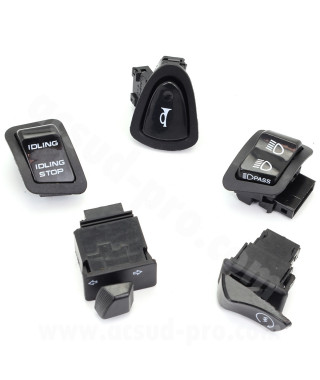KIT COMMODO / COMMUTATEUR DROIT ET GAUCHE  MAXISCOOTER ADAPT. HONDA SH 125 2017-19 / SH 150 2017-19