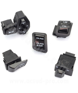 KIT COMMODO / COMMUTATEUR DROIT ET GAUCHE  MAXISCOOTER ADAPT. HONDA SH 125 2020-23 / SH 150 2020-23