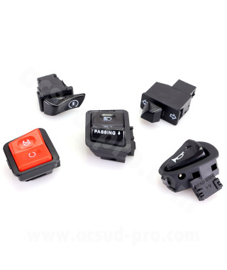KIT COMMODO / COMMUTATEUR DROIT ET GAUCHE  MAXISCOOTER ADAPT. HONDA SH 300 ABS 2011-14