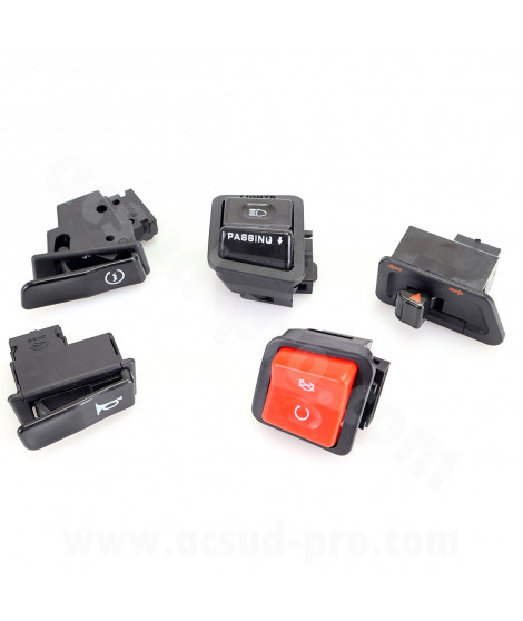 KIT COMMODO / COMMUTATEUR DROIT ET GAUCHE  MAXISCOOTER ADAPT. HONDA SH 300 ABS TOP BOX 2007-10