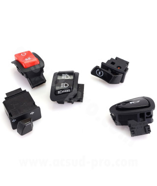 KIT COMMODO / COMMUTATEUR DROIT ET GAUCHE  MAXISCOOTER ADAPT. HONDA SH 300I ABS 2015-2020