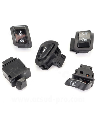 KIT COMMODO / COMMUTATEUR DROIT ET GAUCHE  MAXISCOOTER ADAPT. HONDA SH MODE 125 2022