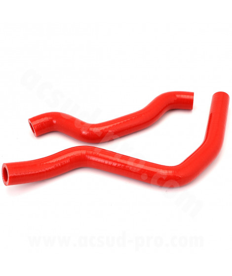 KIT DURITES DE REFROIDISSEMENT D EAU SILICONE CARENZI ADAPT  HM - VENT - FANTIC 50 ROUGE