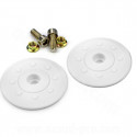 KIT FIXATION CASQUE JET AERO SB18 NOUVEAU MODELE BLANC (LA PAIRE)