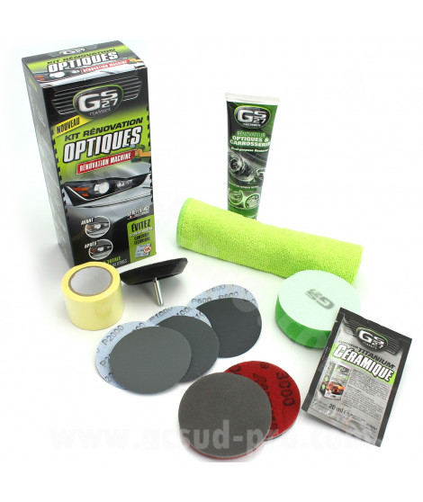 KIT RENOVATION OPTIQUES AUTO / MOTO / SCOOTER  GS27