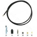 KIT REPARATION UNIVERSEL CABLE D EMBRAYAGE  (L : 1.30M  + SERRE CABLE) ( GAINE + CABLE )