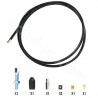 KIT REPARATION UNIVERSEL CABLE D EMBRAYAGE  (L : 1.30M  + SERRE CABLE) ( GAINE + CABLE )