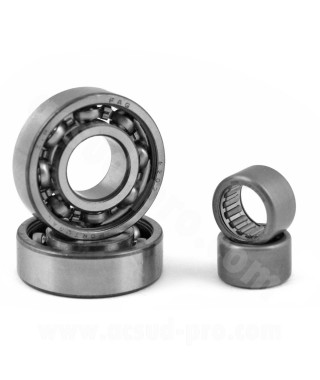 KIT ROULEMENTS BOITE DE VITESSE MOTO ADAPT. DERBI SENDA / GPR / GILERA 50 SMT / RCR (MOTEUR EURO 2 / EURO 3)