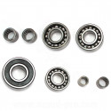 KIT ROULEMENTS BOITE DE VITESSE MOTO ADAPT. MOTEUR MINARELLI AM6 ( NOUVEAU CARTER MOTEUR )