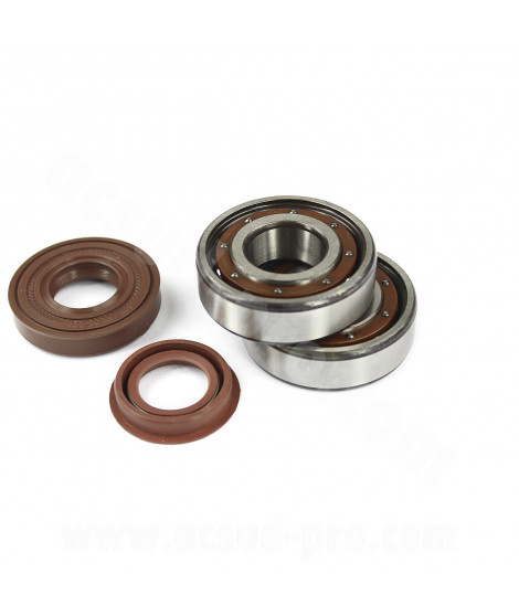 KIT ROULEMENTS  CELERON RIVETEE (6204-THB-P63-C3) AVEC JOINT SPI VITON ADAPT. YAMAHA BOOSTER / NITRO / OVETTO / CPI