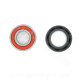 KIT ROULEMENTS DE ROUE ARRIERE + JOINT SPI  ADAPT.  PEUGEOT 50 TKR . LUDIX . SPEEDFIGHT AR ( 6004-2RS TPI )