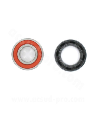 KIT ROULEMENTS DE ROUE ARRIERE + JOINT SPI  ADAPT.  PEUGEOT 50 TKR . LUDIX . SPEEDFIGHT AR ( 6004-2RS TPI )