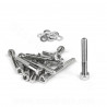 KIT VIS BTR CARTER DE KICK ADAPT. PEUGEOT BUXY ( COULEUR CHROME )