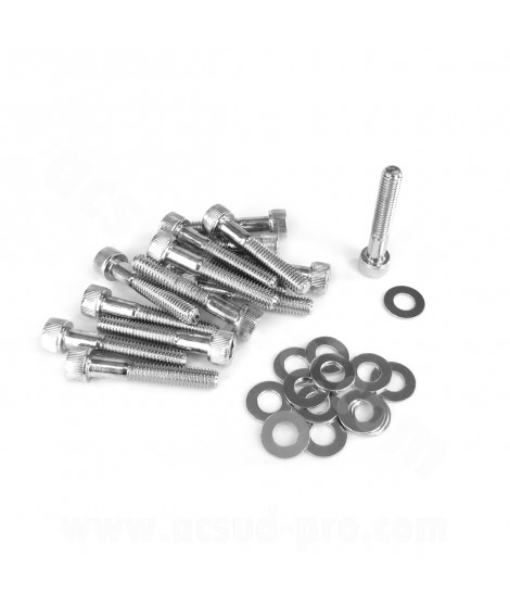 KIT VIS BTR CARTER DE KICK ADAPT. PIAGGIO TYPHOON ( COULEUR CHROME )