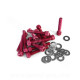 KIT VIS BTR CARTER DE KICK ADAPT. PIAGGIO TYPHOON ( COULEUR ROUGE )