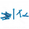 KIT VIS BTR CARTER EMBRAYAGE BLEU ADAPT. MOTEUR AM6 ( VIS POMPE A EAU + POMPE A HUILE INCLUS ) 12PCS
