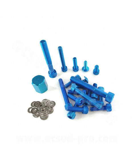 KIT VIS DECO ADAPT. MBK 50 BOOSTER 2004/YAMAHA 50 BWS 2004 BLEU