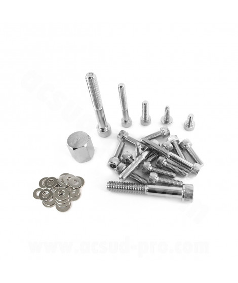 KIT VIS DECO ADAPT. MBK 50 BOOSTER 2004/YAMAHA 50 BWS 2004 CHROME