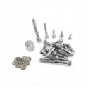KIT VIS DECO ADAPT. MBK 50 BOOSTER 2004/YAMAHA 50 BWS 2004 CHROME