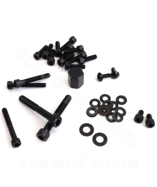KIT VIS DECO ADAPT. MBK 50 BOOSTER 2004/YAMAHA 50 BWS 2004 (COULEUR NOIR)