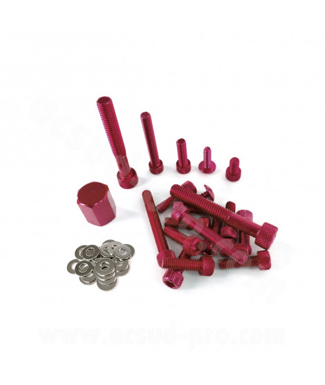 KIT VIS DECO ADAPT. MBK 50 BOOSTER 2004/YAMAHA 50 BWS 2004 ROUGE