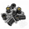 KIT VISSERIE BULLE DE MOTO SILVER (8 PIECES) M5x15mm