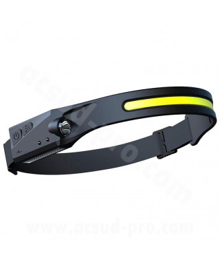 LAMPE FRONTALE BANDEAU LED 230° RECHARGEABLE USB