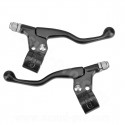 LEVIER FREIN CYCLO ALU COURT NOIR (LA PAIRE)
