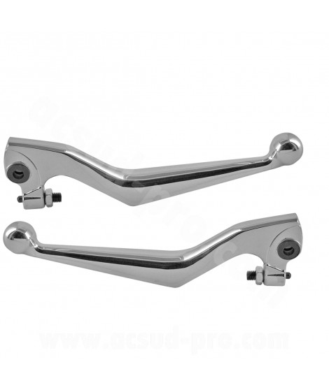LEVIER MAXISCOOTER ADAPT. PEUGEOT SATELIS 125 CHROME (LA PAIRE)