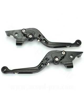 LEVIER MAXISCOOTER ALU CNC RB MAX ADAPT. YAMAHA TMAX 530 NOIR (LA PAIRE)