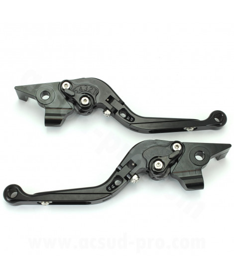 LEVIER MAXISCOOTER ALU CNC RB MAX ADAPT. YAMAHA TMAX 530 NOIR (LA PAIRE)