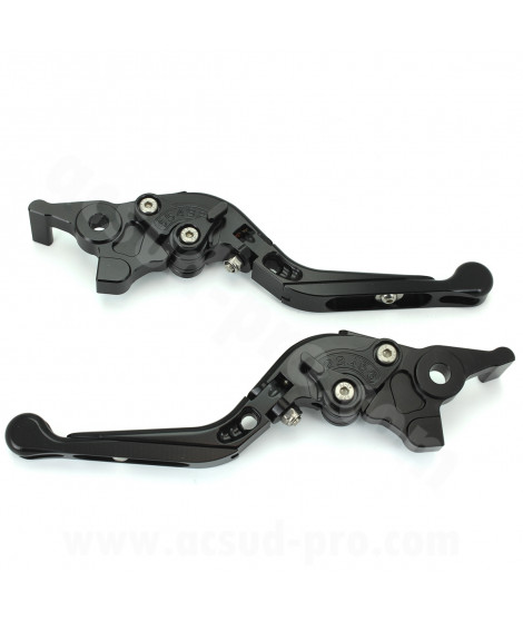 LEVIER MAXISCOOTER ALU CNC RB MAX ADAPT. YAMAHA TMAX 560 NOIR (LA PAIRE)