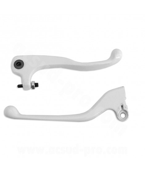 LEVIER MOTO ADAPT. DERBI SENDA DRD BLANC (LA PAIRE)