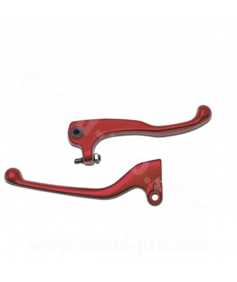 LEVIER MOTO ADAPT. DERBI SENDA DRD ROUGE (LA PAIRE)
