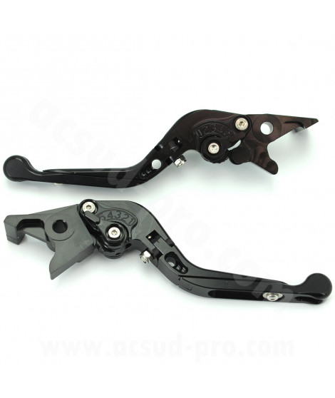LEVIERS ALUMINIUM ADAPT. HONDA XADV 750 NOIR (LA PAIRE)
