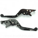 LEVIERS ALUMINIUM ADAPT. HONDA XADV 750 NOIR (LA PAIRE)