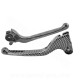 LEVIER SCOOTER ADAPT. MBK MACH G / YAMAHA JOG IMITATION CARBONE (LA PAIRE)
