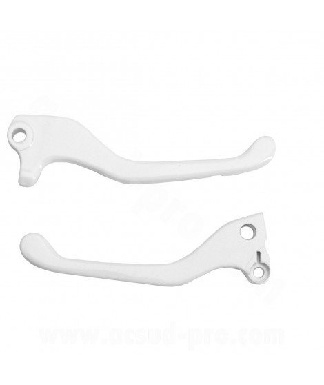 LEVIER SCOOTER ADAPT. YAMAHA NEXT 99 / ROCKET 99 BLANC (LA PAIRE) (OEM : 4SB-H3922-00 + 4SB-H3912-00)