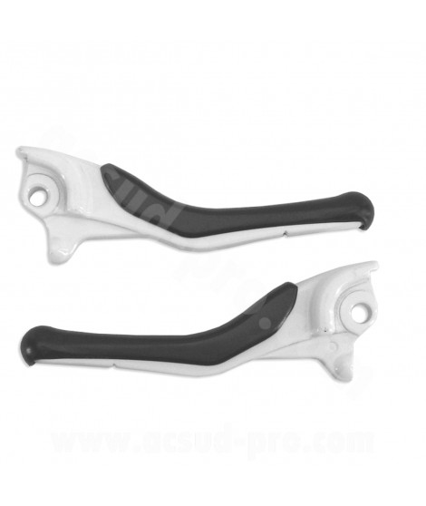 LEVIER SCOOTER ADAPT. YAMAHA NITRO / AEROX BLANC (LA PAIRE) (OEM : 5BR-H3912-00)