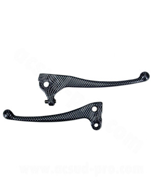 LEVIER SCOOTER ADAPT. YAMAHA SPIRIT IMIT CARBONE (LA PAIRE) (OEM : 4KH-H3912-00 + 4VV-H3922-00)
