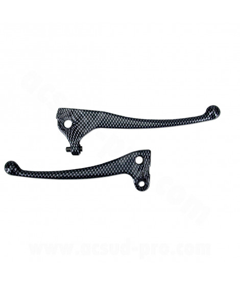 LEVIER SCOOTER ADAPT. YAMAHA SPIRIT IMIT CARBONE (LA PAIRE) (OEM : 4KH-H3912-00 + 4VV-H3922-00)