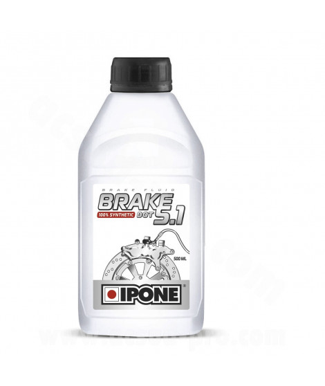 LIQUIDE DE FREIN IPONE DOT 5.1 100% SYNTHESE (BIDON DE 500 ML)